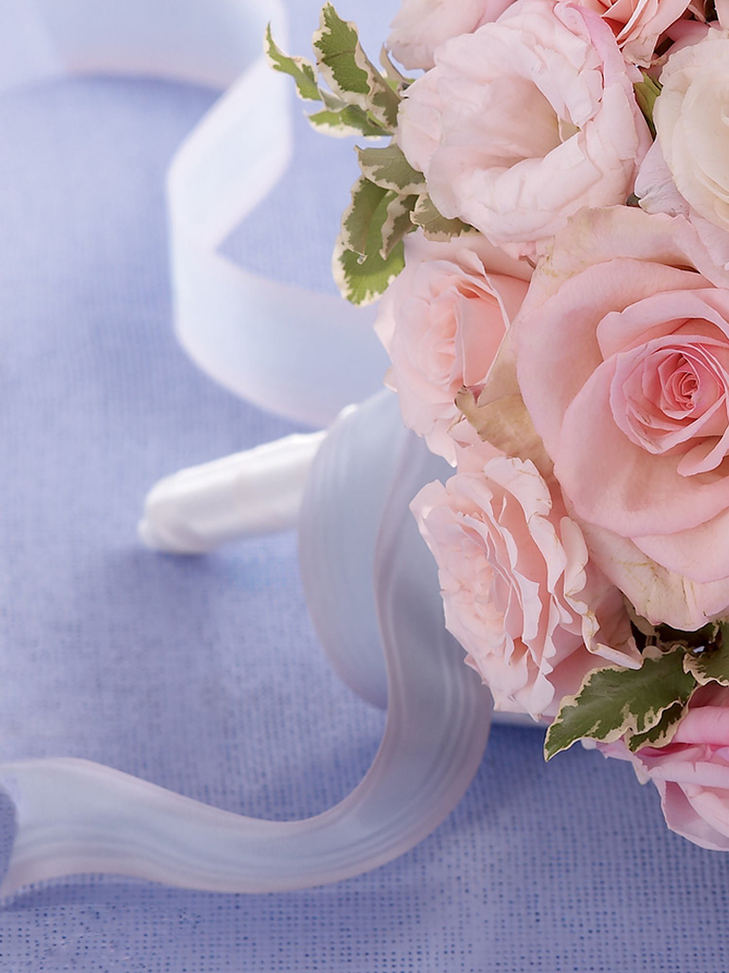 Soft Pink Rose & Orchid Bridal Bouquet-8910