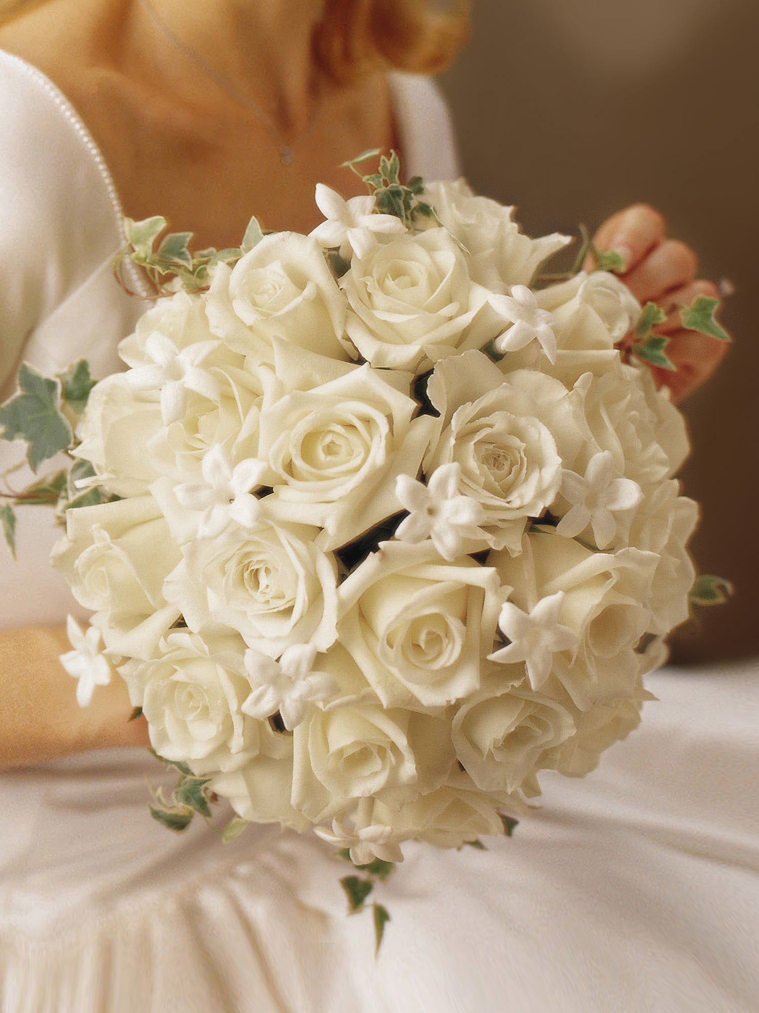 Graceful Rose & Stephanotis Scented Bridal Bouquet-0