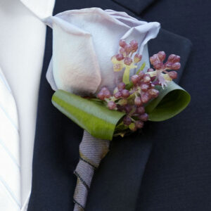 Soft Lilac Boutonniere