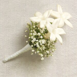 Snow White Stephanotis Buttonhole