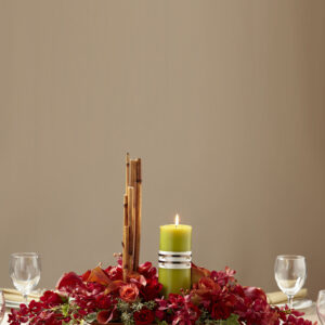 Rich Red Candle Arrangement