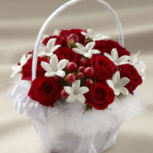 Love and Purity Flower Gift Basket