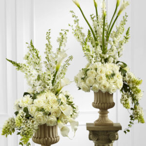 Classic White Pedestal Arrangement