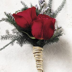 Scarlet Rose Buttonhole