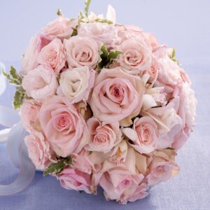 Soft Pink Rose & Orchid Bridal Bouquet