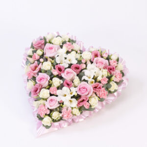 Pastel Heart Pink & White