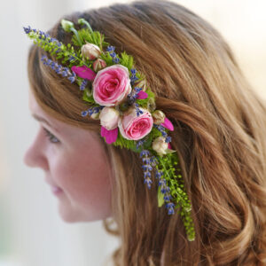 Rose & Lavender Hair Comb