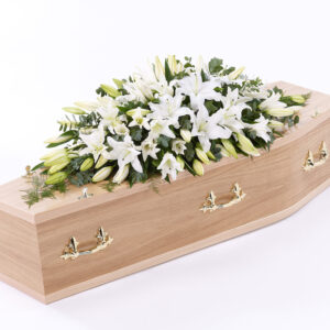 Lily Casket Spray White