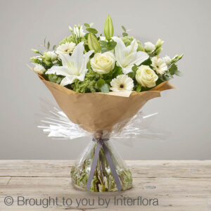 White Radiance Sympathy Hand-tied